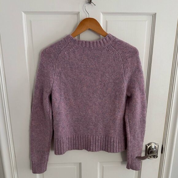 J. Crew Crewneck Alpaca Blend Sweater in Wisterial Multi Heather Size Small - Picture 3 of 5